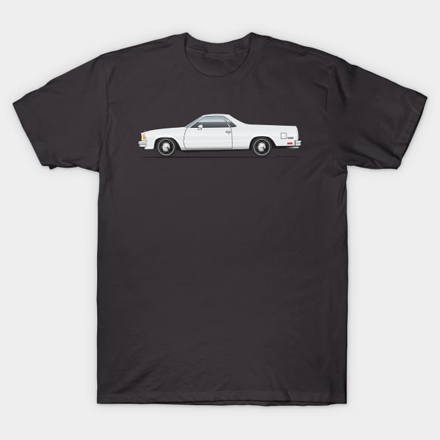 white el camino T-Shirt by ArtOnWheels